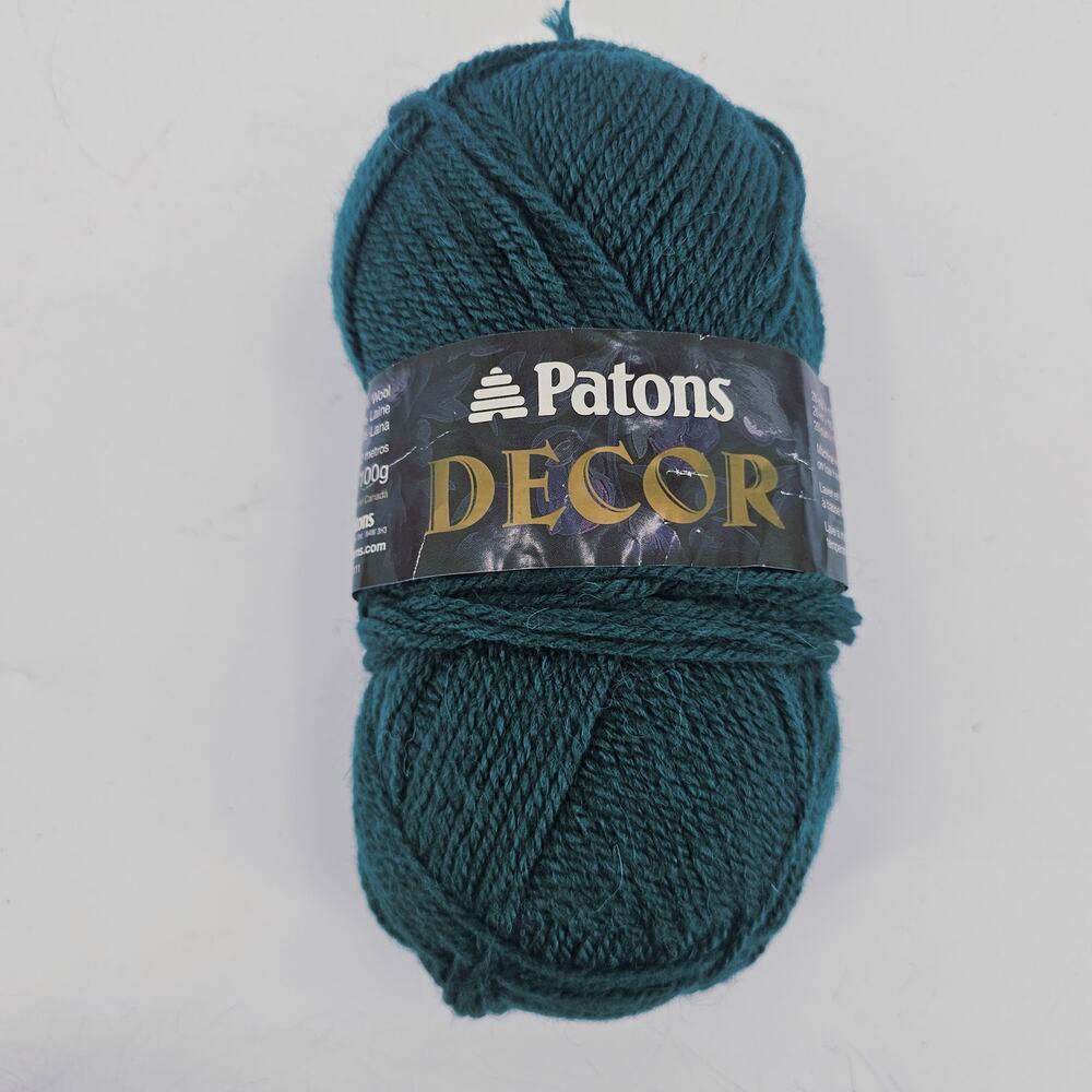 Lot of 2 Patons Decor yarn worsted weight blend 100g Green Country Pink - Picture 2 of 5